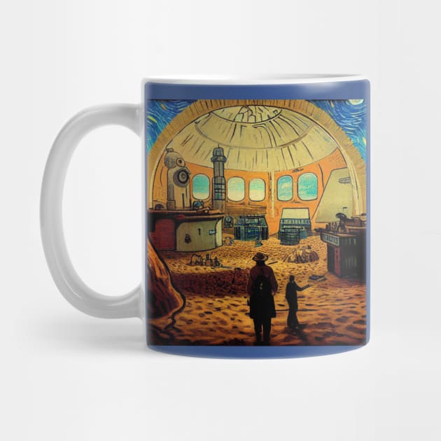 Starry Night in Mos Eisley Tatooine by Grassroots Green